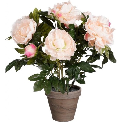 Umělá rostlina Pivoňka, 50 cm, světle růžová 1139026