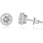 Silenti Jewelry Сребърни обеци "Привилегия" - Малки - 0.5см