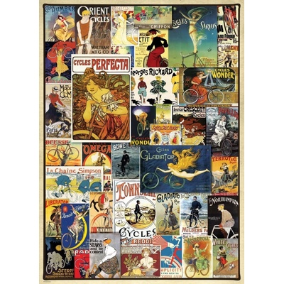 Eurographics Vintage Bicycle Posters 1000 dielov