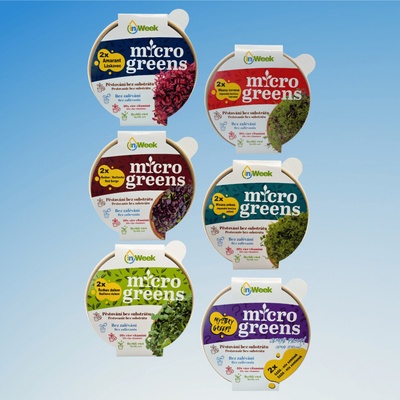 6x Sada microgreens semínka inWeek výběr 2 S přebalem