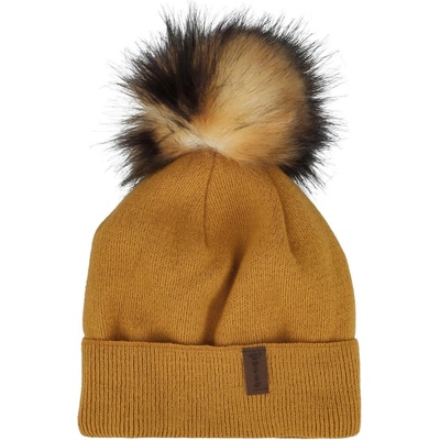 Floka Stylová dámská zimní čepice žlutá