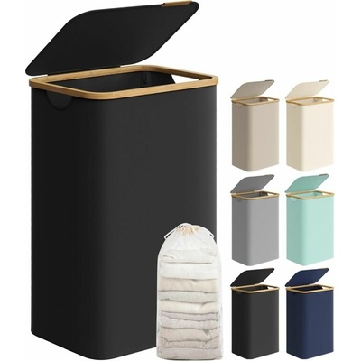 Songmics SG106405 90L 42 × 32 × 70,5 cm černý – Sleviste.cz