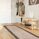 vidaXL Каса за килим MARSA Черно 80 x 400 см Полиестер и PVC (42023334)