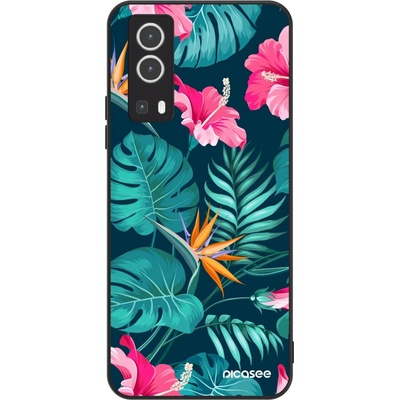Pouzdro Picasee ULTIMATE CASE Vivo Y72 5G - Pink Monstera