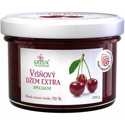Grešík Višňový džem extra Speciální 220 g
