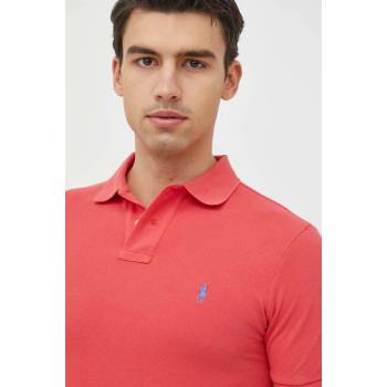 Ralph Lauren Памучна тениска с яка Polo Ralph Lauren в червено с изчистен дизайн 710536856 (710536856)