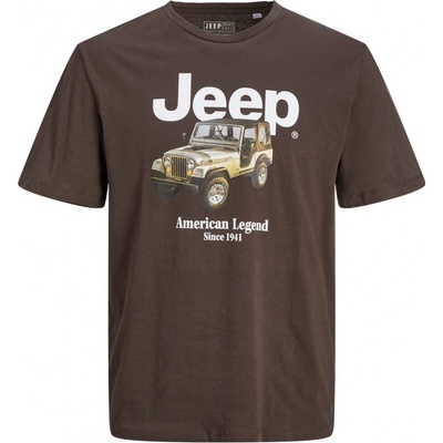 Jack and Jones tričko Jeep hnědé