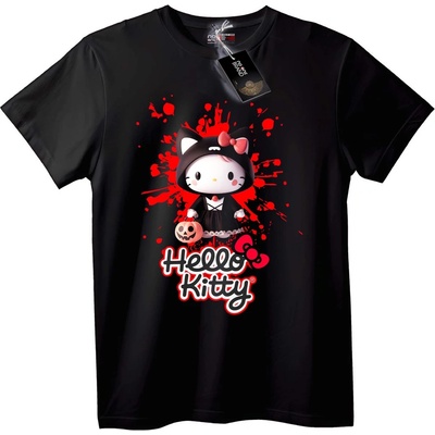 NOONEBRAND Тениска Hello Kitty Halloween - XL, Black