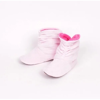 Топли и удобни розови дамски пантофи подплатени с полар