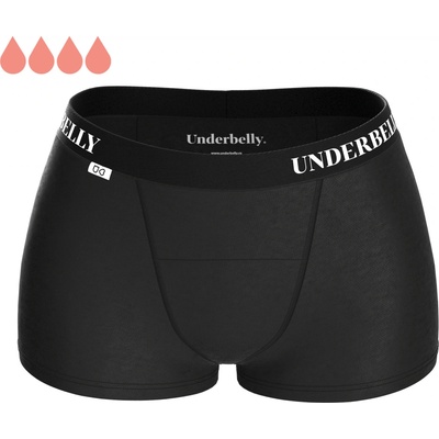 Underbelly menstruační kalhotky BOYFRIEND černé z polyamidu Pro velmi silnou menstruaci