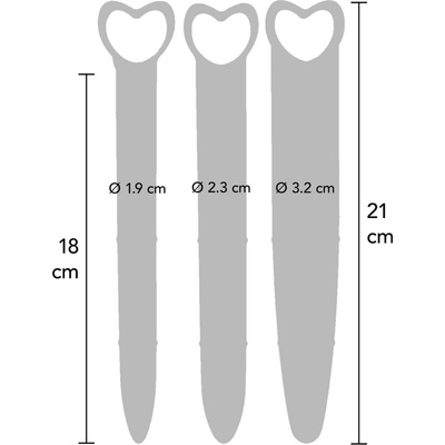 Mae B Intimate Health Silicone Vaginal Dilators 3 pack