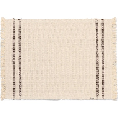 Ferm Living 1104266409 Prostírání pod talíř Savor bílo-čokoládové 50 cm