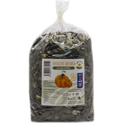 Tekvicové jadierka bez šupky natural