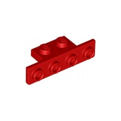 LEGO® 2436b Červená doštička 1x4 s klipom