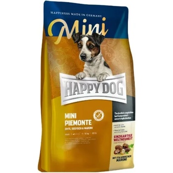 Happy Dog Mini Piemont - чувствителни и капризни кучета от мини породи с патешко, морска риба, кестени, 10 кг, Германия - 60443