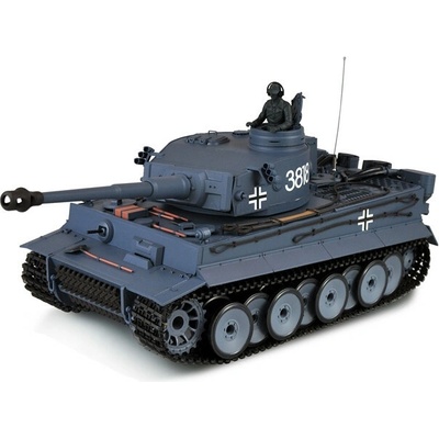 Amewi RC tank Tiger sivý RTR IR+BB 1:16