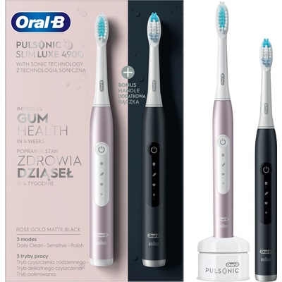 Oral-B Pulsonic Slim Luxe 4900 Duo Black & Rose Gold