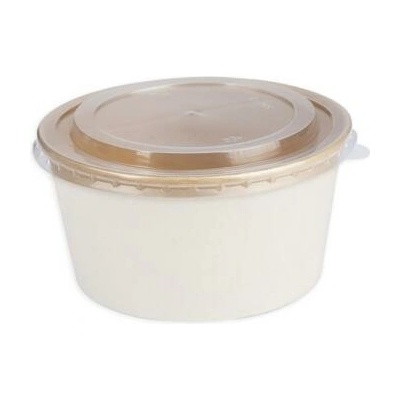 Veko na misku papierovú Kraft 850-1200ml 165mm
