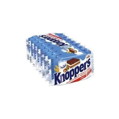 Knoppers Oplatky s mléčným a lískooříškovým krémem 8 x 25 g