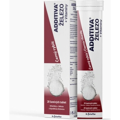 Additiva Multivitamín + Mineral + Železo tbl eff čierna ríbezľa 20 ks