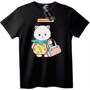 NOONEBRAND Тениска Sylvanian Families Котка - XL, White