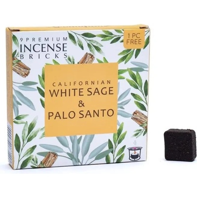 Aromafume Vonné cihličky White sage and Palo Santo Bílá šalvěj a Svaté dřevo 9 ks – Zboží Dáma