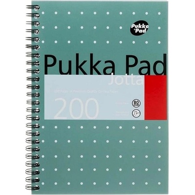 PUKKA PAD Špirálový zošit A4 štvorčekový 100 strán Metallic Jotta