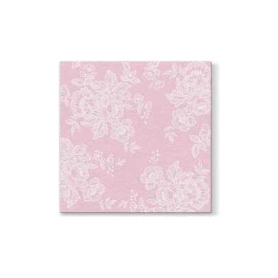 PAW AIRLAID Ubrousky L Soft Lace Rosa 50ks 40x40cm