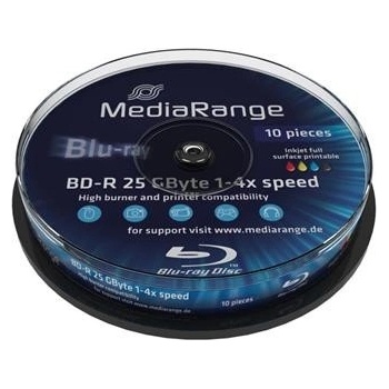 MediaRange BD-R 25GB 4x, Printable, spindle, 10ks (MR496)