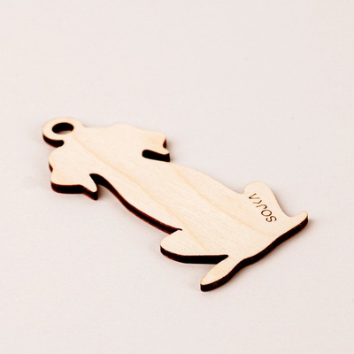 SOJKA Dřevěná vůně do auta - Ohař