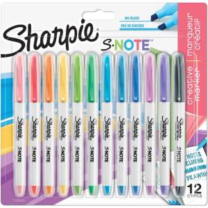Sharpie S-Note 2: 1 за надписи 12 маркера на водна основа NSH2138233 (NSH2138233)
