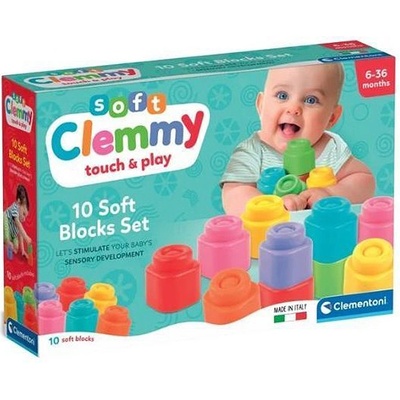Clementoni Конструктор Clementoni Clemmy - 10 части, мек (17988)