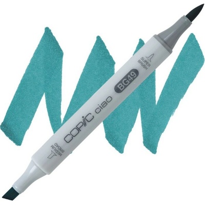 Lihová fixa COPIC Ciao oboustranná Brush & Chisel, Duck blue (BG49)