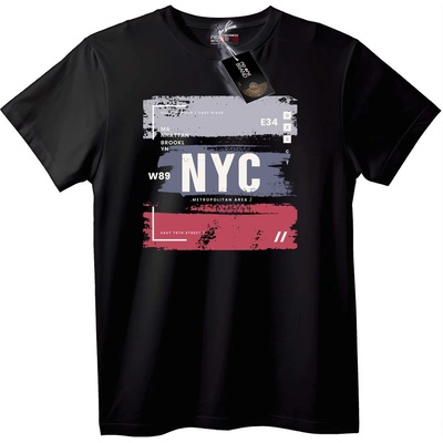 NOONEBRAND Тениска NYC градска - S, White