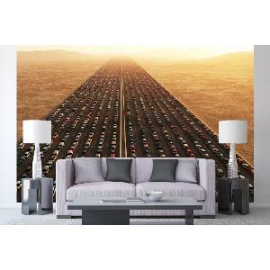 DIMEX ART Самозалепваща се флизелинова фототапета трафичен колапс 375 x 250 см