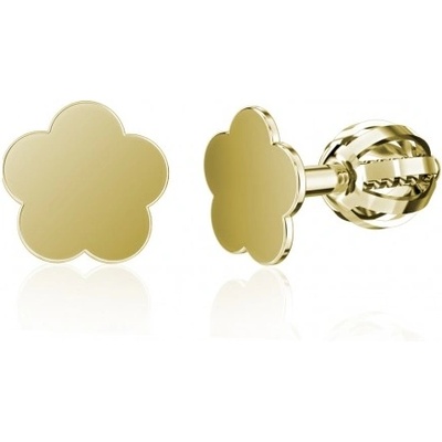 Couple, Minimalistické náušnice IDOL Bloom, žluté zlato, 585-66-3-0573.0Z00.0.00.000.05