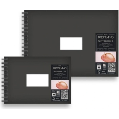 Akvarelový papír Fabriano Watercolor book A5 300g 25 listů, blok na spirále – Hledejceny.cz