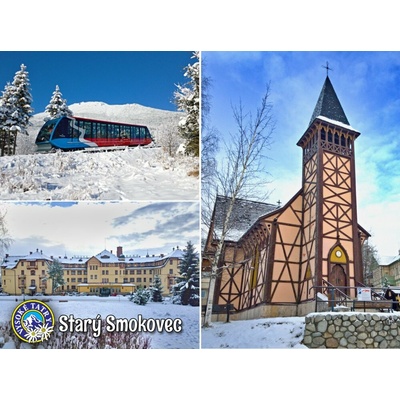 Vysoké Tatry Starý Smokovec koláž zima