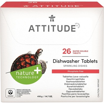 Attitude tablety do umývačky bez fosfátov 26 dávok