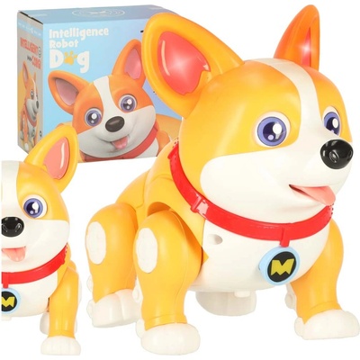 KIK Interaktívny psík Corgi na batérie ik-KX3042