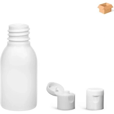Via Plastová lahvička bílá široká s bílým dávkovacím víčkem 25 ml 1000 ks