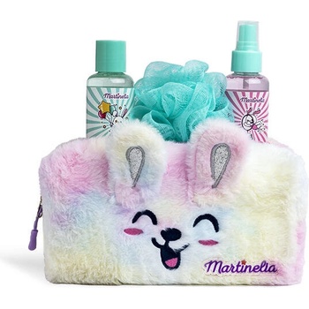 Aquarius Cosmetic Комплект за баня с плюшена чантичка, Martinelia, 4 части (MA12143)