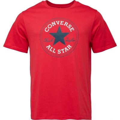 Converse CHUCK LOGO TEE Červená Tmavě modrá Bílá