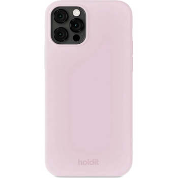 Holdit Гръб Holdit Silicone за iPhone 12/12 Pro - Pale Pink