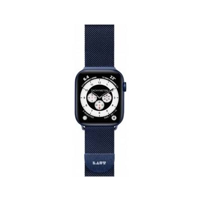 LAUT na Apple Watch 42/44/45 mm, milánský tah modrý LAUT-AWL-ST-BL
