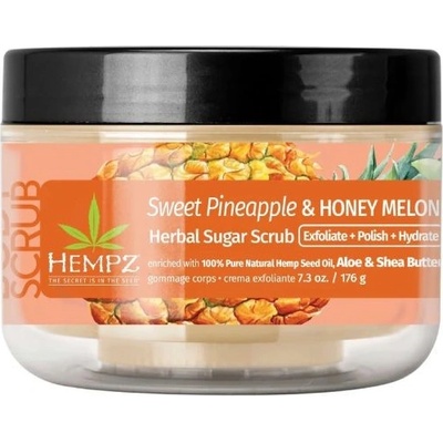 HEMPZ Cukrový peeling Sweet Pineapple & Honey Melon 176 g