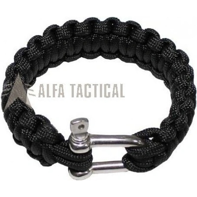 MFH Paracord 2,3 cm s přezkou černá – Zboží Dáma