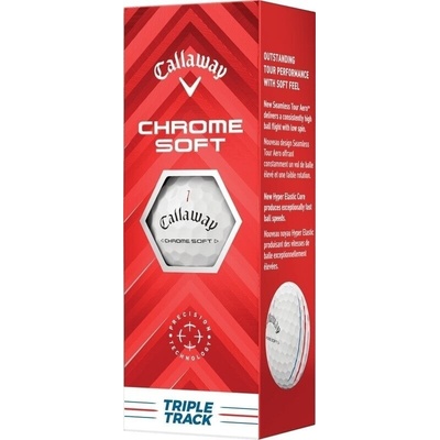 Callaway Chrome Soft 2024 biele 3 ks