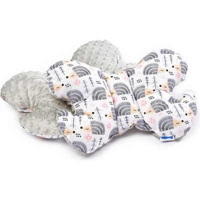 Възглавница Пеперуда - Hedgehogs Gray