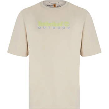 Image 1 of Timberland Тениска Timberland Men's UV Protection Logo Short-Sleeve Regular Fit T-Shirt - Angora
